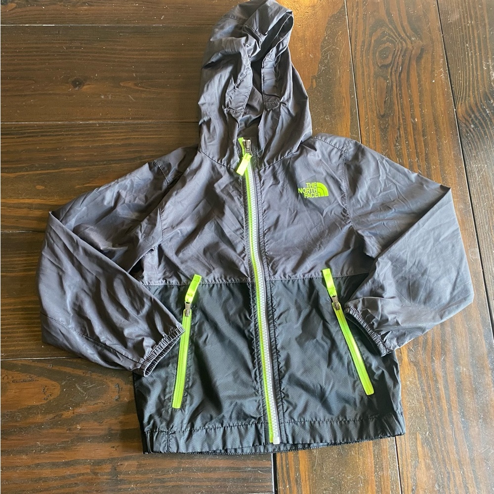The North Face Lightweight Full Zip Nylon Windbreaker Jacket Youth Small 5